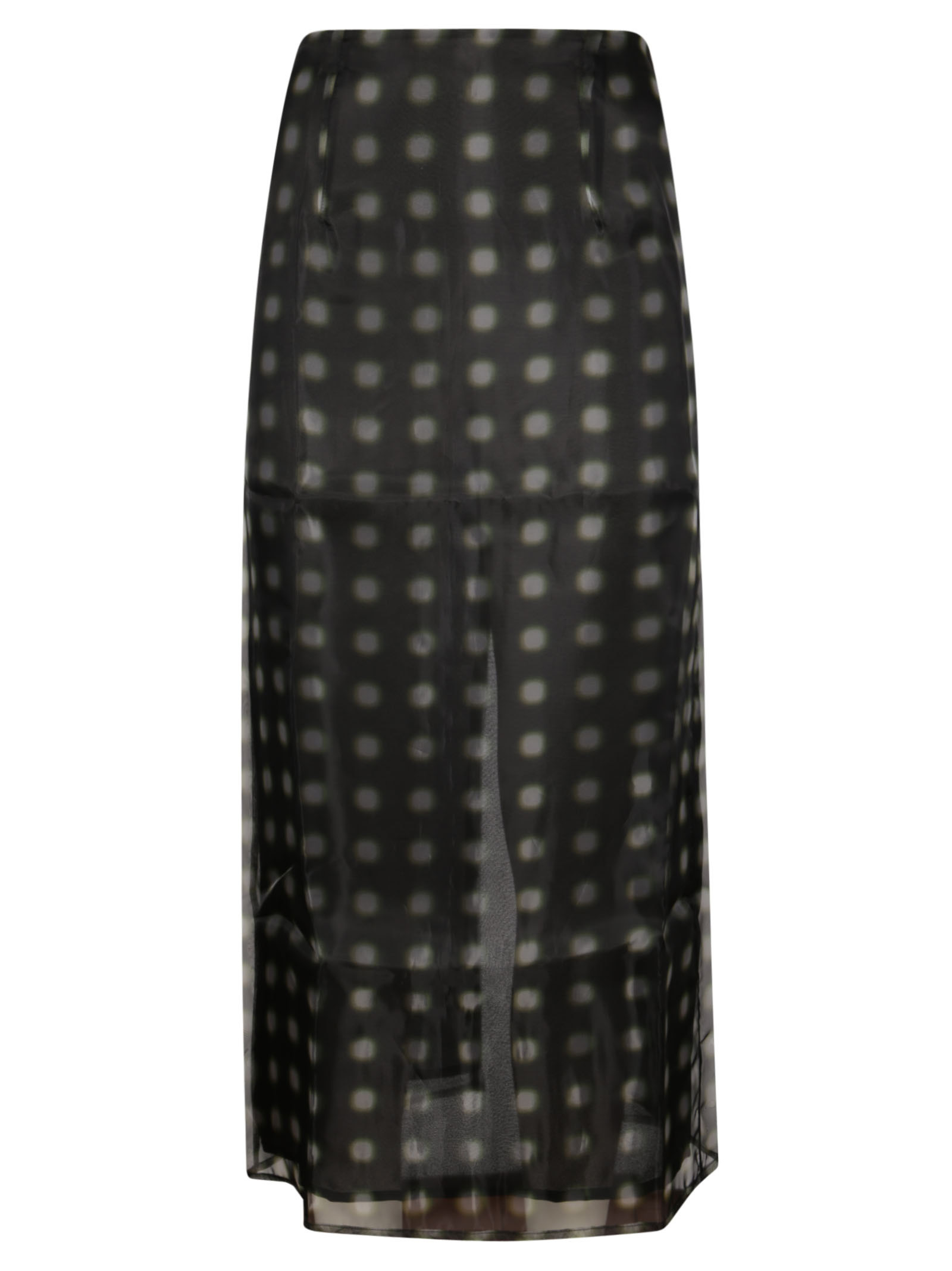 [16 ARLINGTON] Long skirt FW24 S119AW24 GREEN