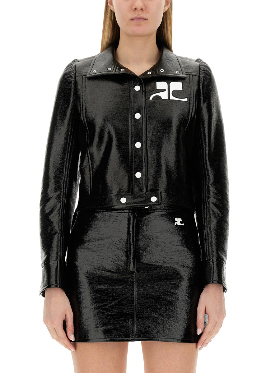 [Courreges] Leather Jacket FW26 PERCBL005_VY00149999