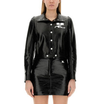 [Courreges] Leather Jacket FW26 PERCBL005_VY00149999