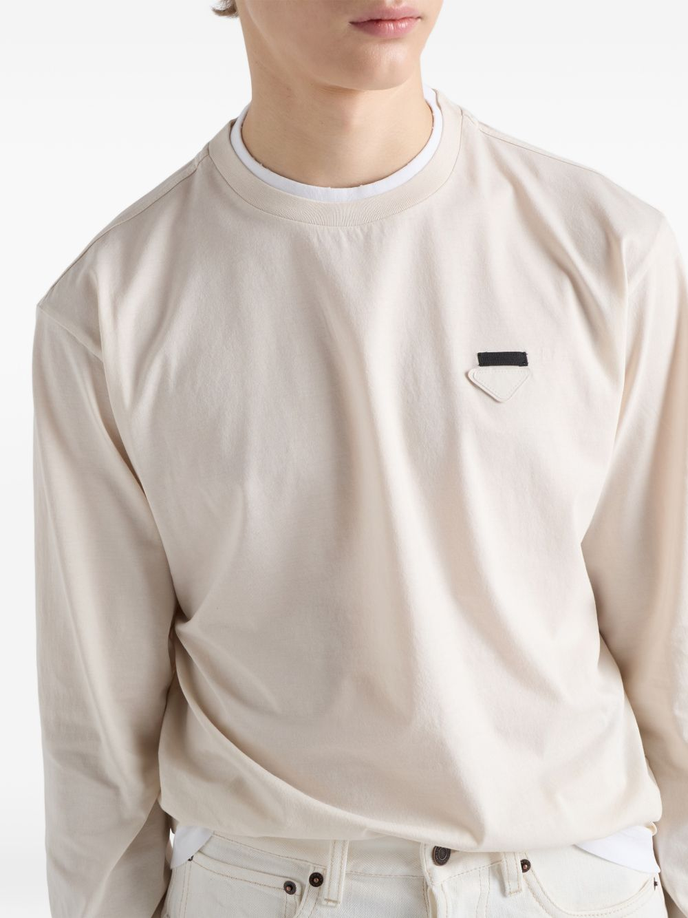 [Prada] T-shirts Long Sleeve FW26 UJL73B11CDF0P40