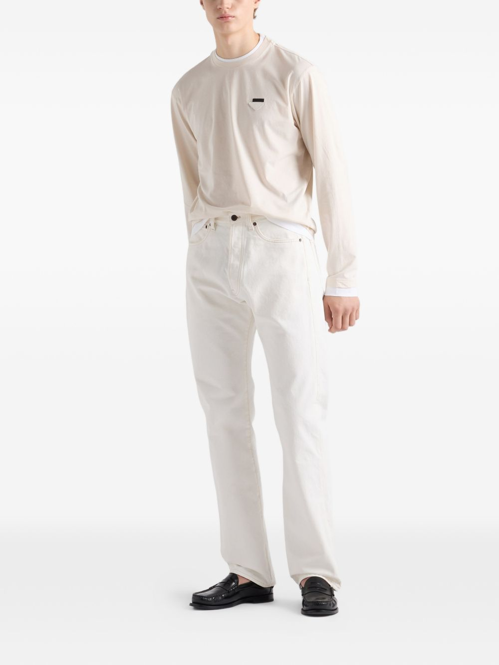 [Prada] T-shirts Long Sleeve FW26 UJL73B11CDF0P40