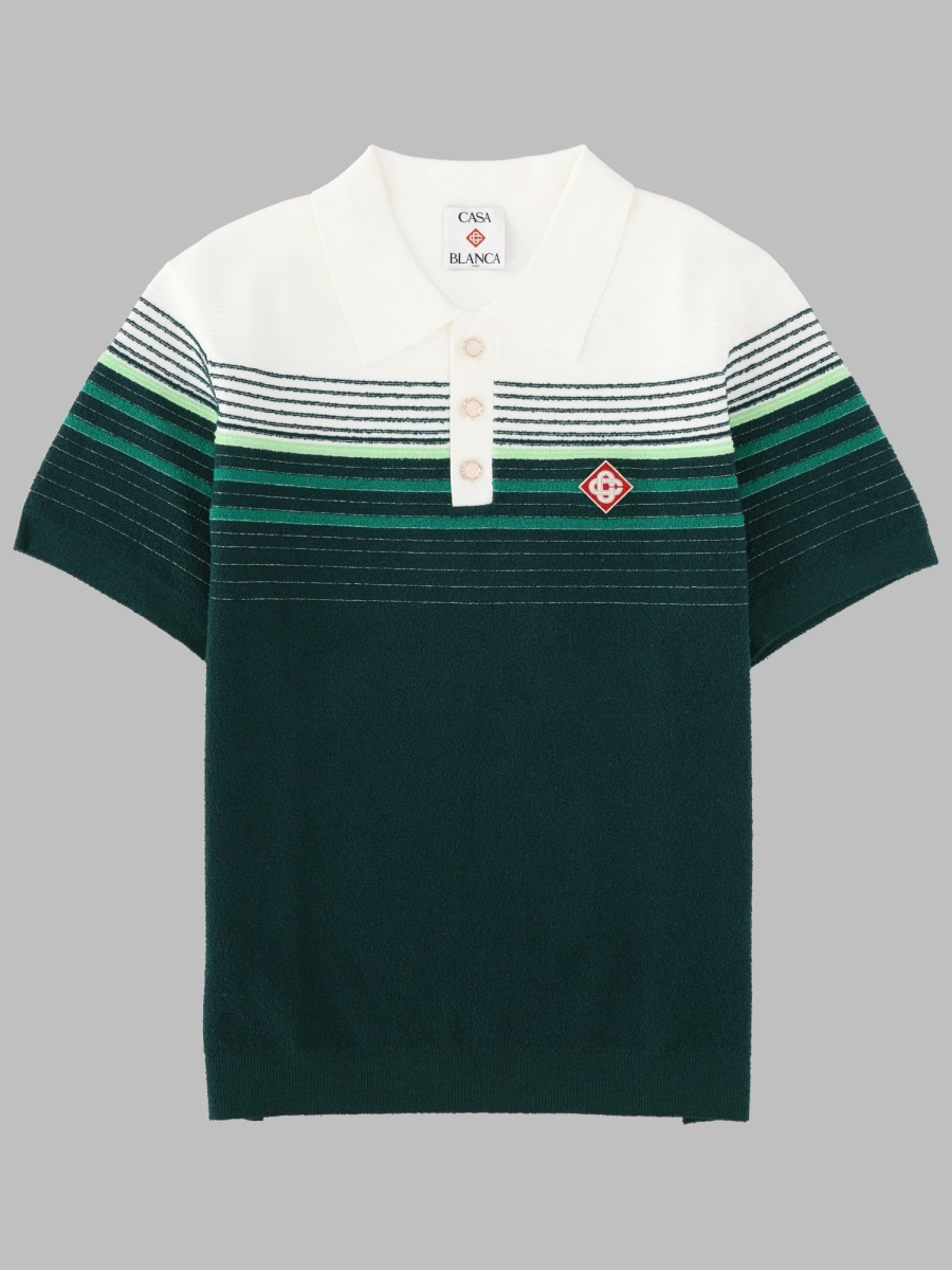 [Casablanca] T-shirts Short Sleeve FW26 M-PF26-KW-1422_01WHITE/GREEN