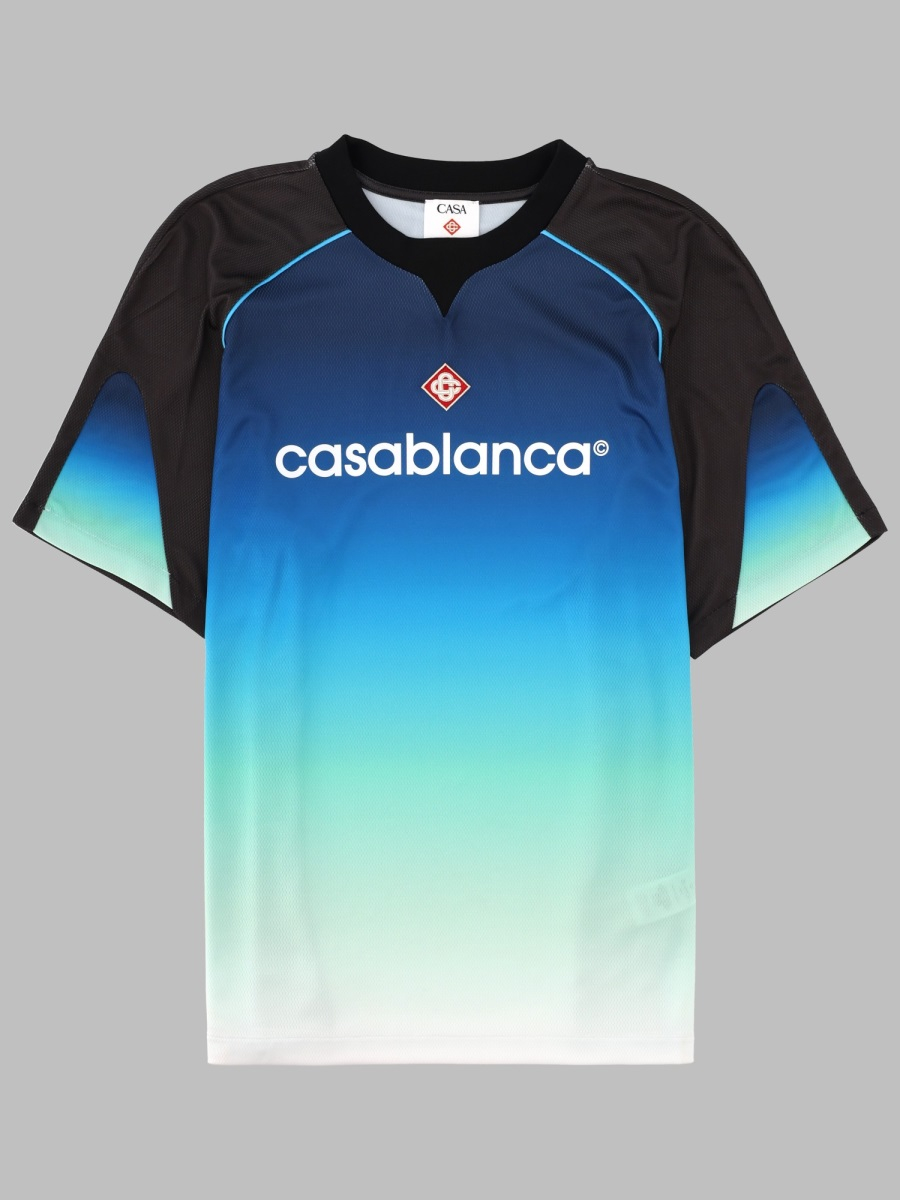 [Casablanca] T-shirts Short Sleeve FW26 M-PF26-JTP-353_01BLUEGRADIENT