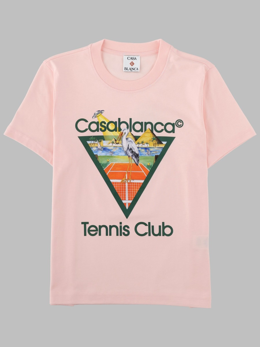 [Casablanca] T-shirts FW26 W-PF26-JTS-020_02TENNISCLUBTRIANGLE