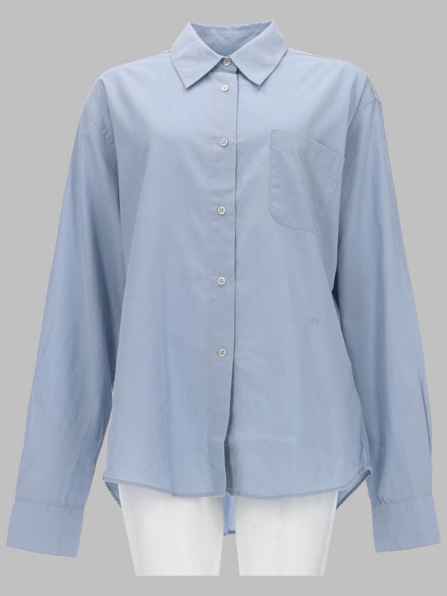 [Our Legacy] Shirts Long Sleeve FW26 W2262PB_POWDERBLUELIQUIDPOPLIN