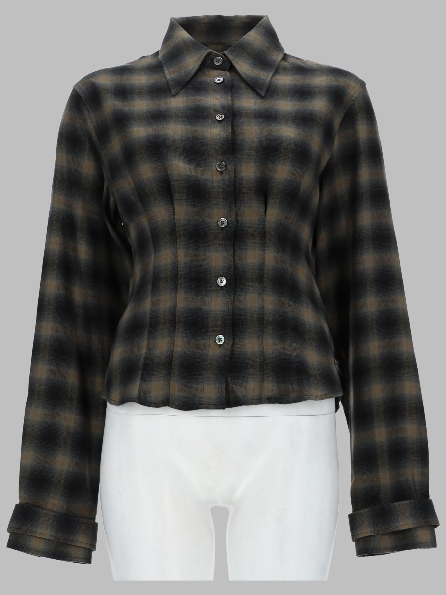 [Our Legacy] Shirts Long Sleeve FW26 W4262EYC_YUKONCHECKWOOLTON