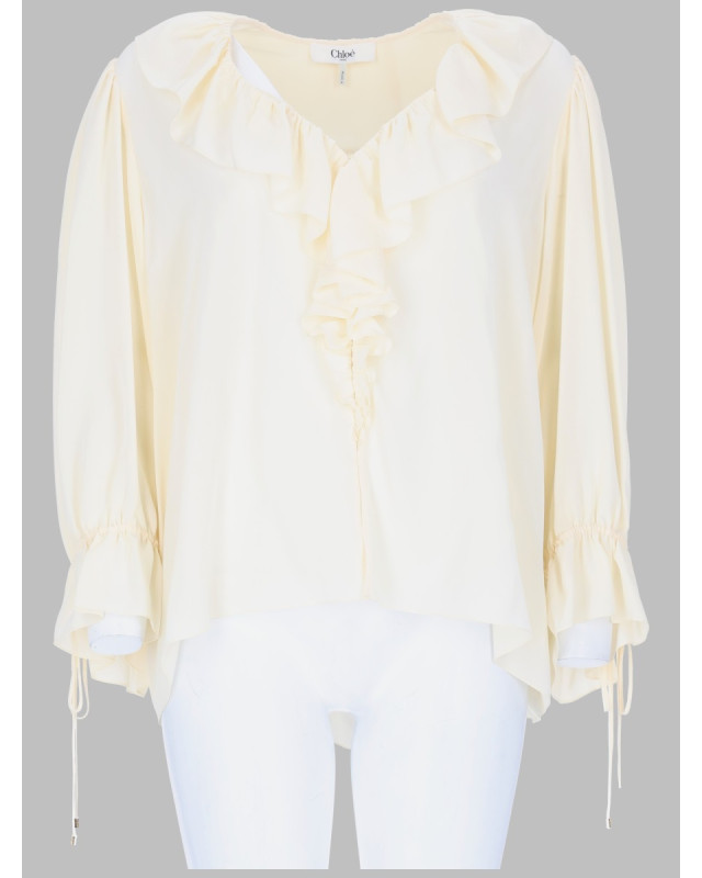 [Chloe] Blouse FW26 26AHT72005_114