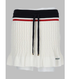 [Casablanca] Mini skirt FW26 W-PF26-KW-1248_01WHITE/NAVY