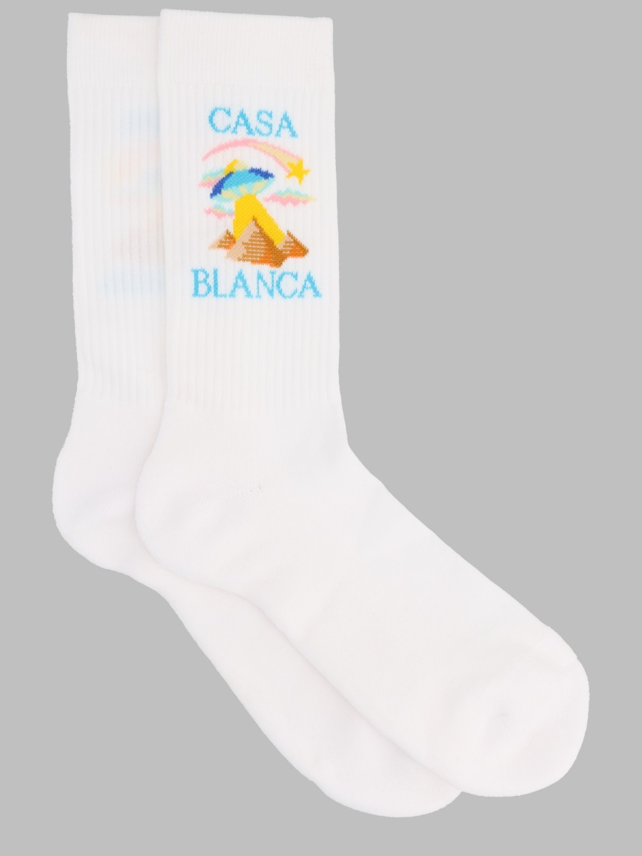 [Casablanca] Socks FW26 A-PF26-ACC-010_05WHITE