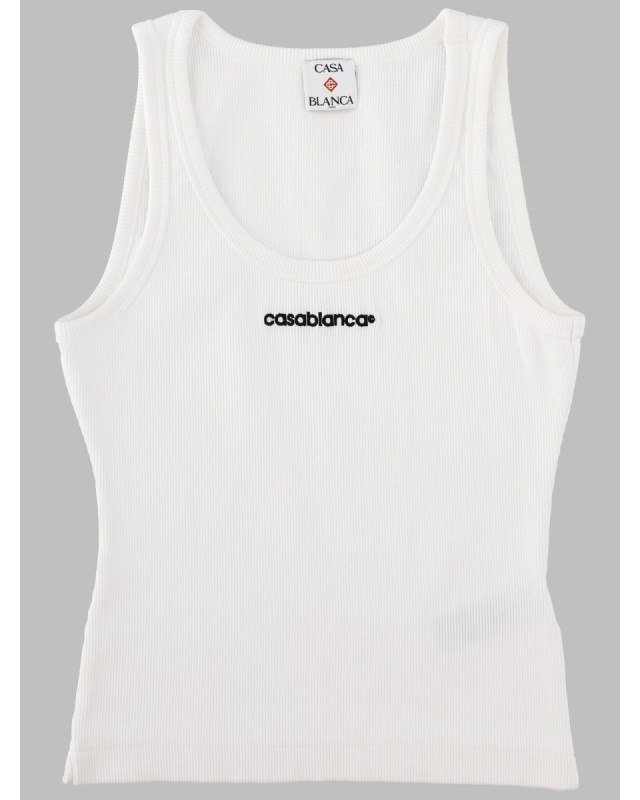[Casablanca] T-shirts Sleeveless FW26 W-PF26-JTS-039_02WHITE