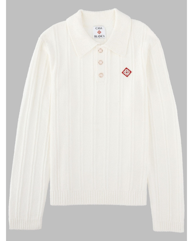 [Casablanca] Knitwear FW26 M-PF26-KW-1000_01WHITE