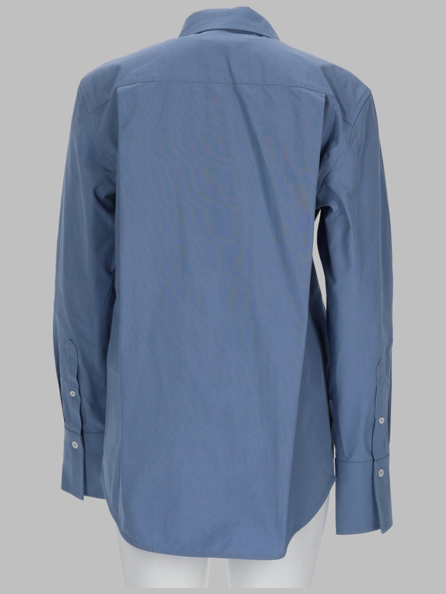 [VICTORIA BECKHAM] Shirts Long Sleeve FW26 1326WSH007513A_OCEANMIST
