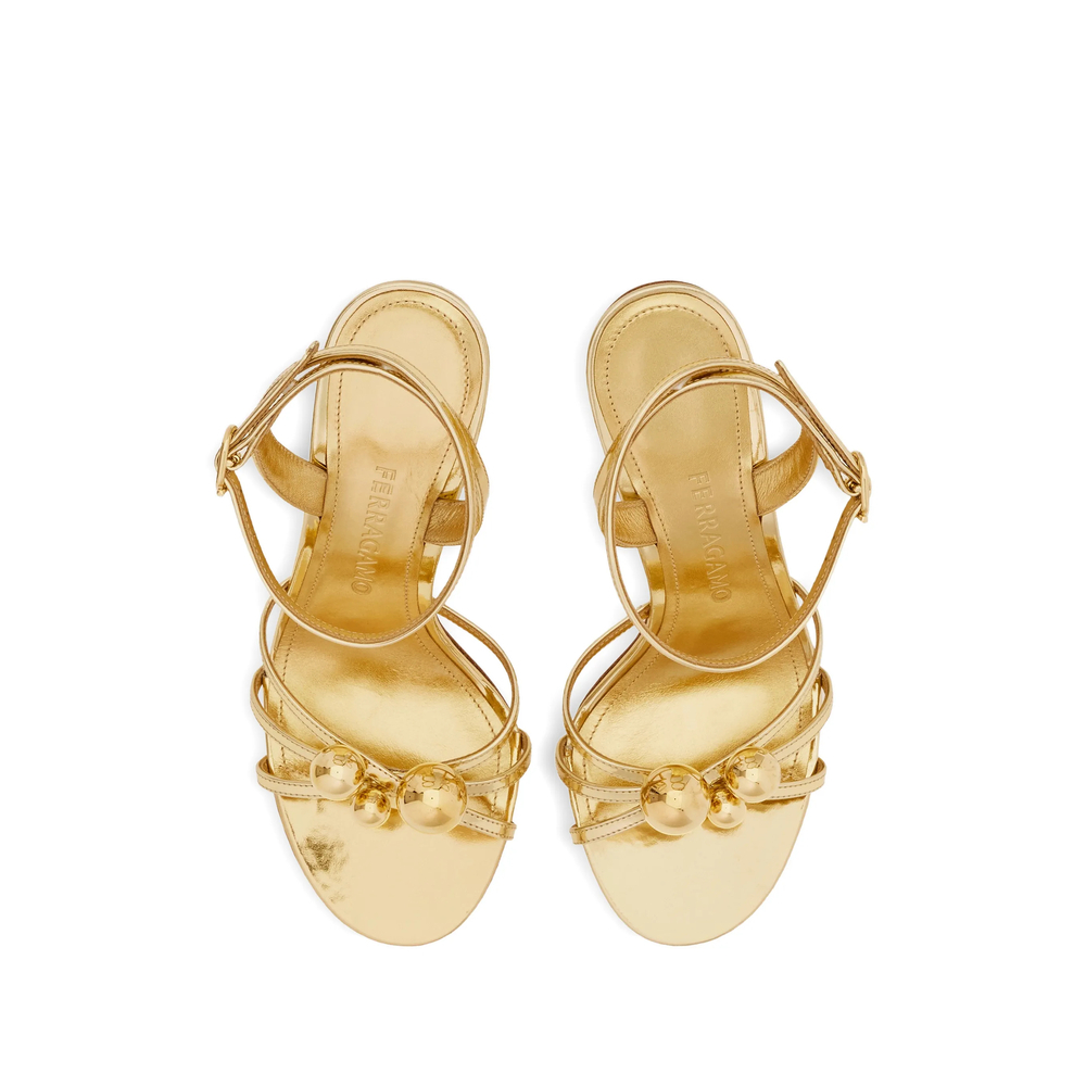 [Ferragamo] Boots FW26 01K335 0794809 1C GOLD