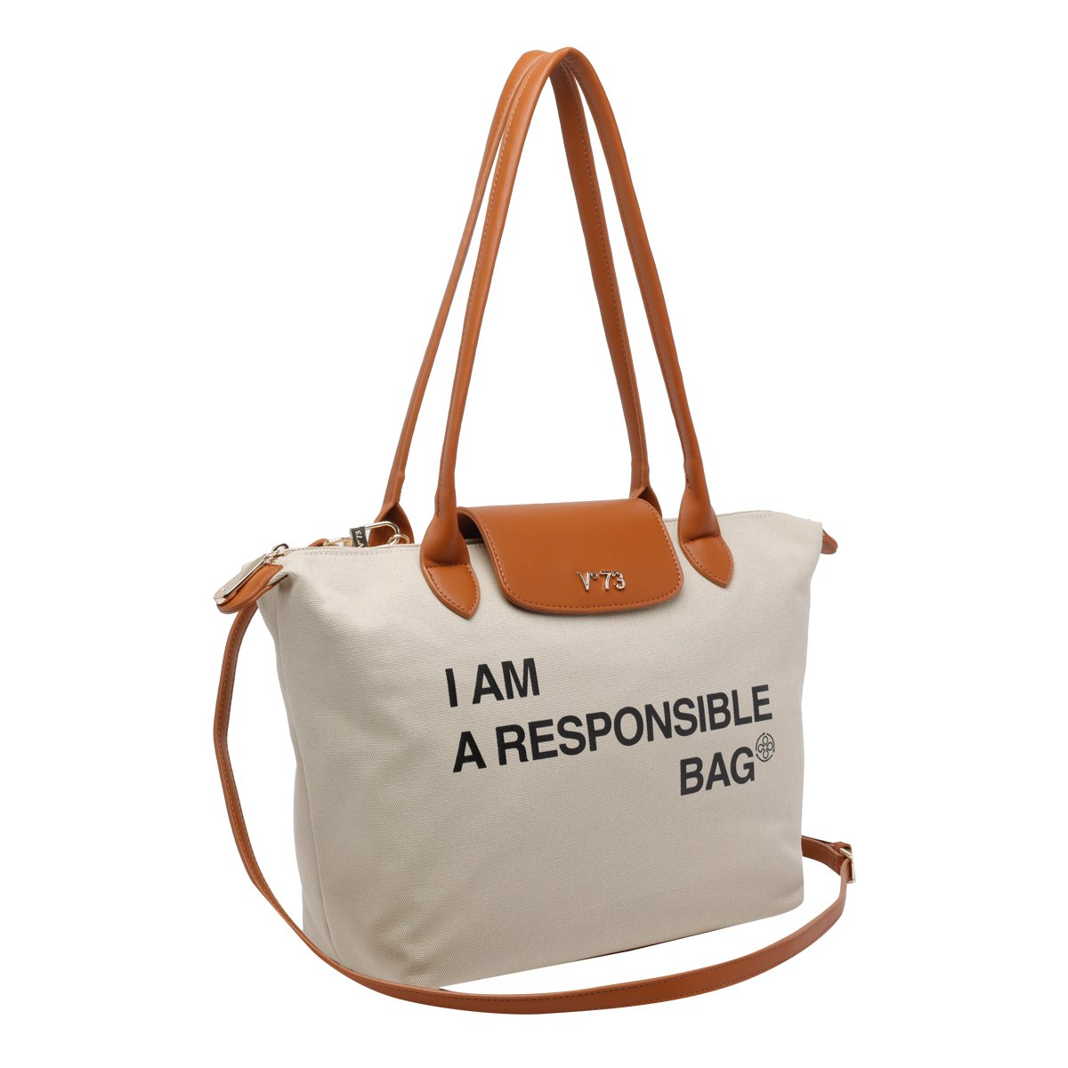 [V°73] Shoulder bag SS26 73BS9N001OFF WHITE/CUOIO