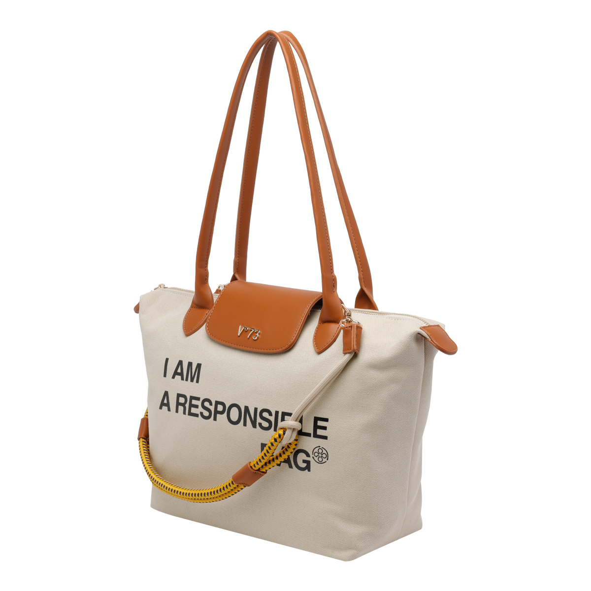 [V°73] Shoulder bag SS26 73BS9N001OFF WHITE/CUOIO