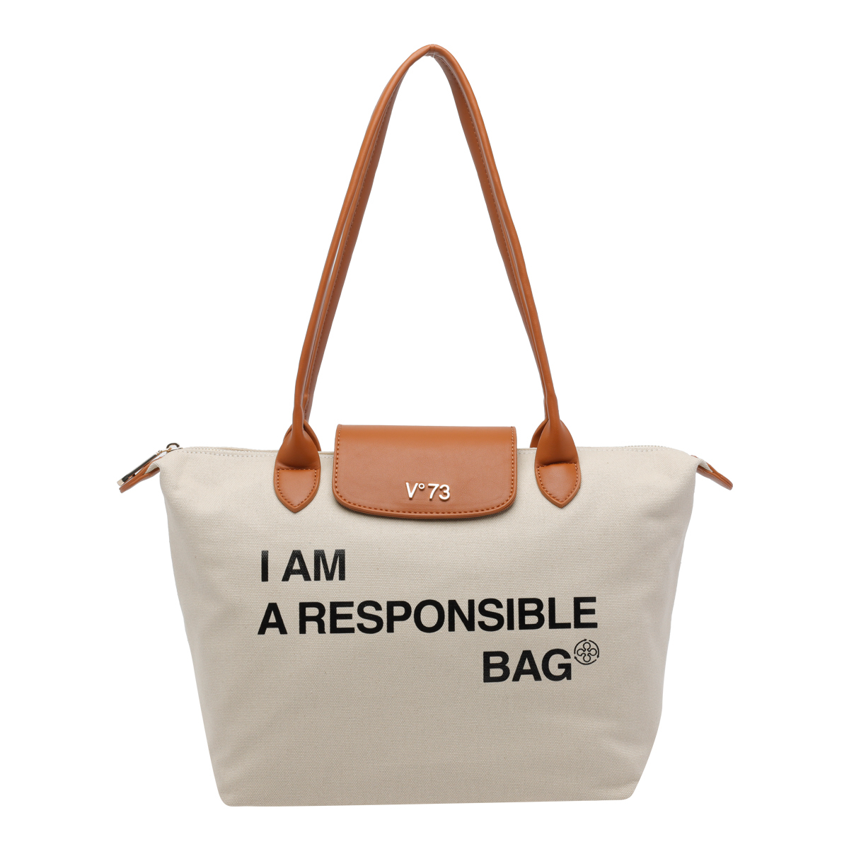 [V°73] Shoulder bag SS26 73BS9N001OFF WHITE/CUOIO