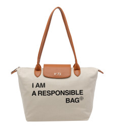 [V°73] Shoulder bag SS26 73BS9N001OFF WHITE/CUOIO