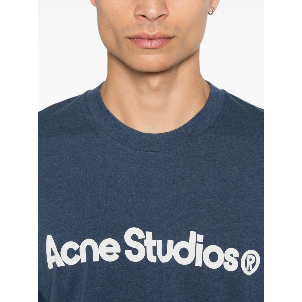 [Acne Studios] T-shirts Short Sleeve FW26 CL0489  NBLUE