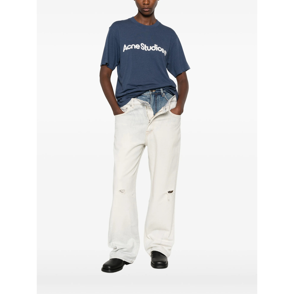[Acne Studios] T-shirts Short Sleeve FW26 CL0489  NBLUE