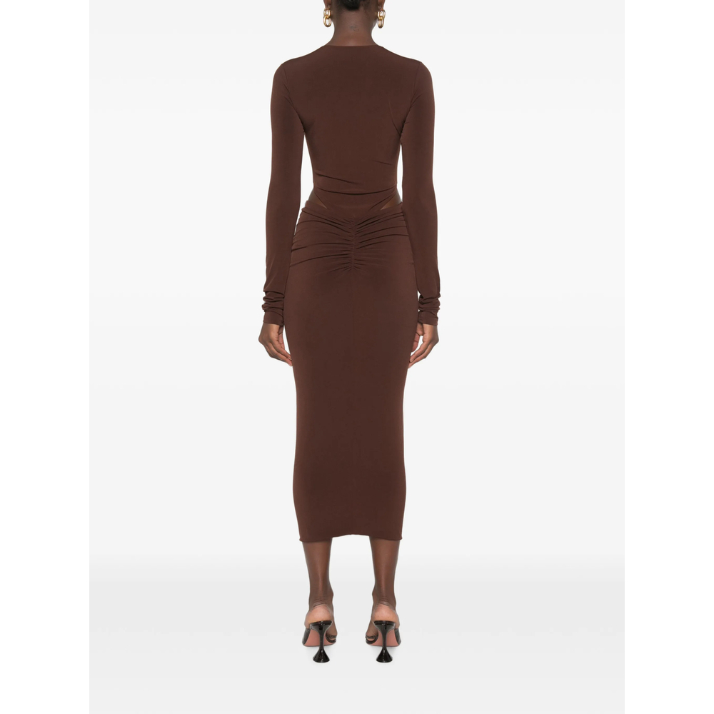 [THE ANDAMANE] Long sleeve dress FW26 T200165A TJP199 DKBRO