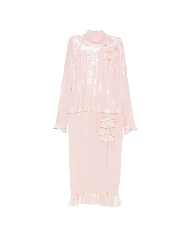 [Alessandra Rich] Long sleeve dress FW26 FABX4399 F4881 4009