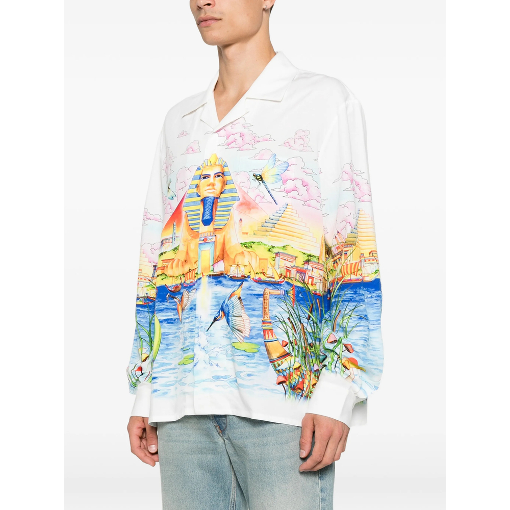 [Casablanca] Shirts Long Sleeve FW26 PF26-SH-006 04 EGYPT