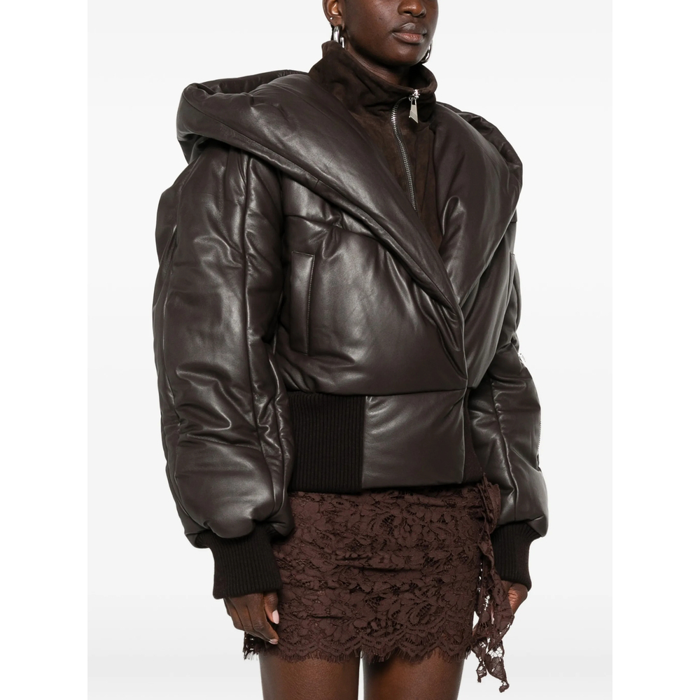 [The Attico] Leather Jacket FW26 261WCB00127 LBT169AA 204
