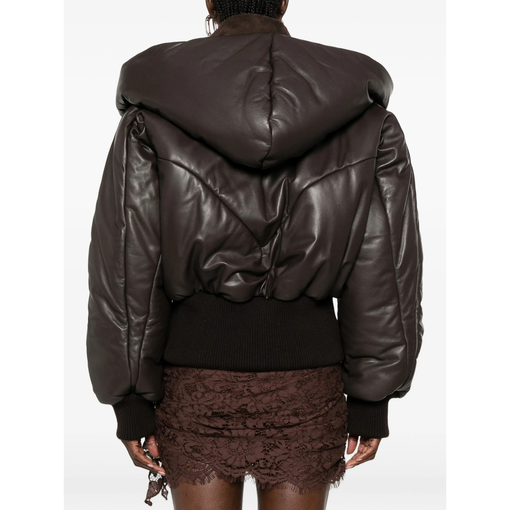 [The Attico] Leather Jacket FW26 261WCB00127 LBT169AA 204