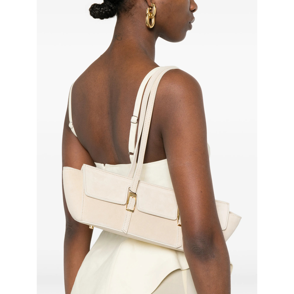[ELLEME] Shoulder bag SS26 LE BATEAU SUEDE SAND