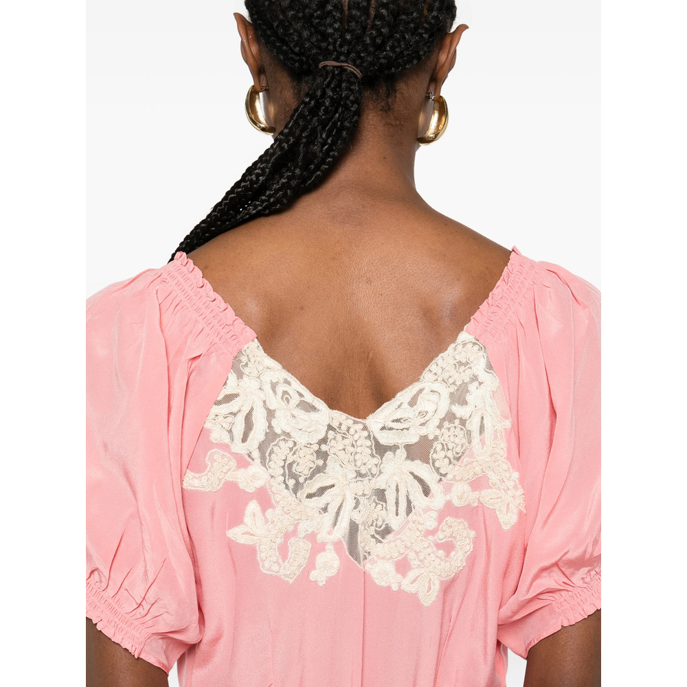 [Rixo] Short sleeve dress SS26 ILARIA  PINK