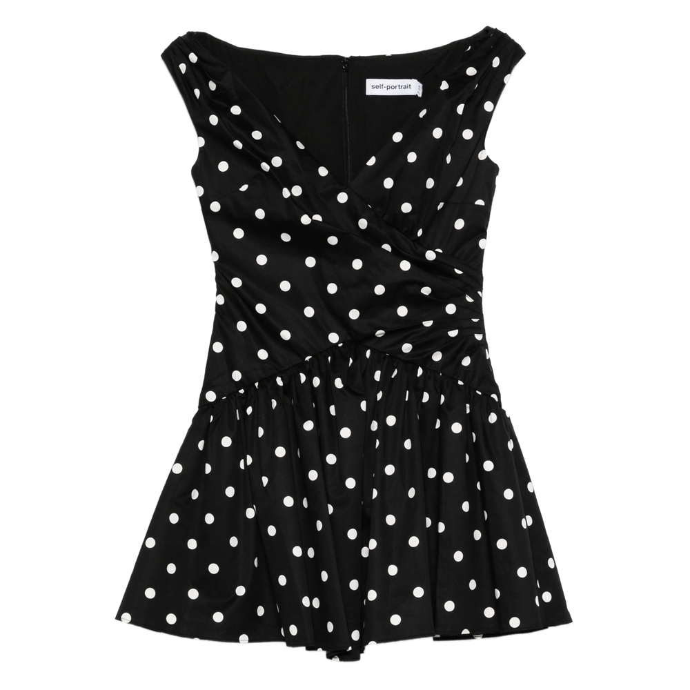 [Self-portrait] Sleeveless dress SS26 RS26-209S-B  BLACK
