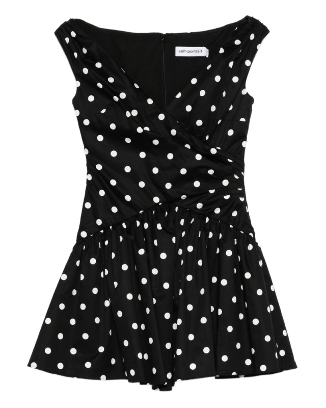 [Self-portrait] Sleeveless dress SS26 RS26-209S-B  BLACK