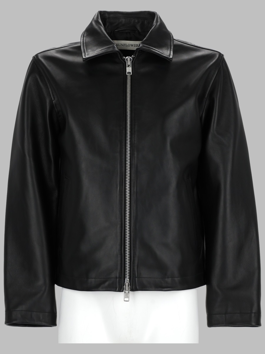 [Sunflower] Leather Jacket FW26 6027_BLACK