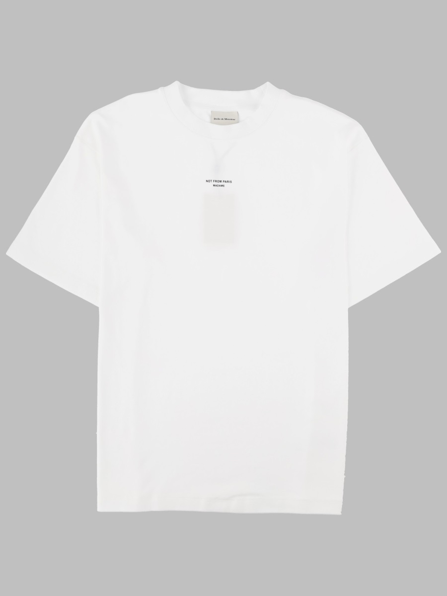 [DROLE DE MONSIEUR] T-shirts Short Sleeve FW26 TS202_CO002OPTICWHITE