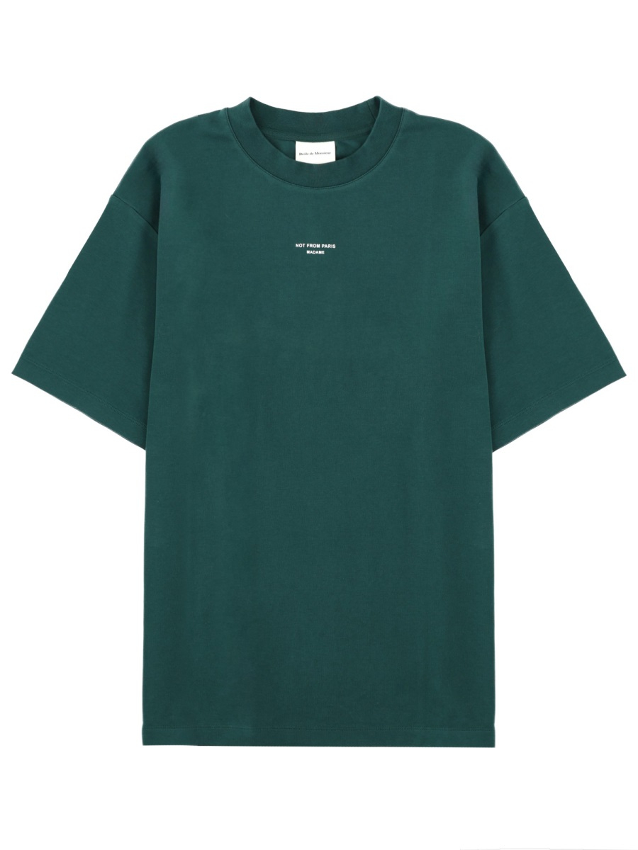 [DROLE DE MONSIEUR] T-shirts Short Sleeve FW26 TS202_CO002DARKGREEN
