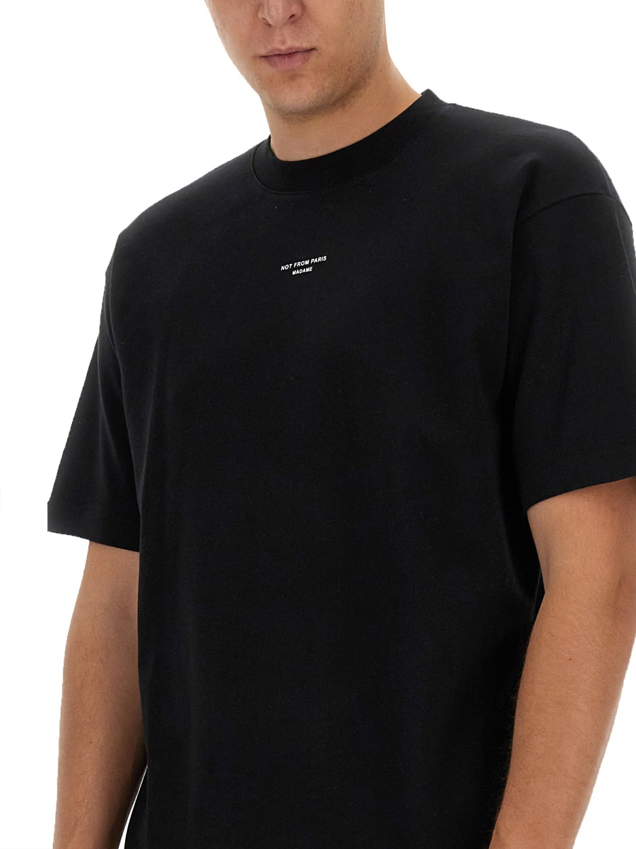 [DROLE DE MONSIEUR] T-shirts Short Sleeve FW26 TS202_CO002BLACK
