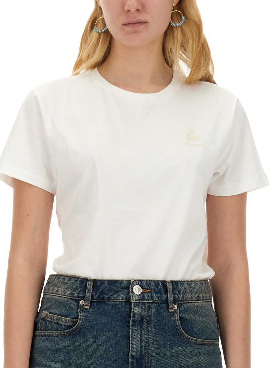 [Marant Etoile] T-shirts Short Sleeve FW26 TS0070FA_A1N98E20WH
