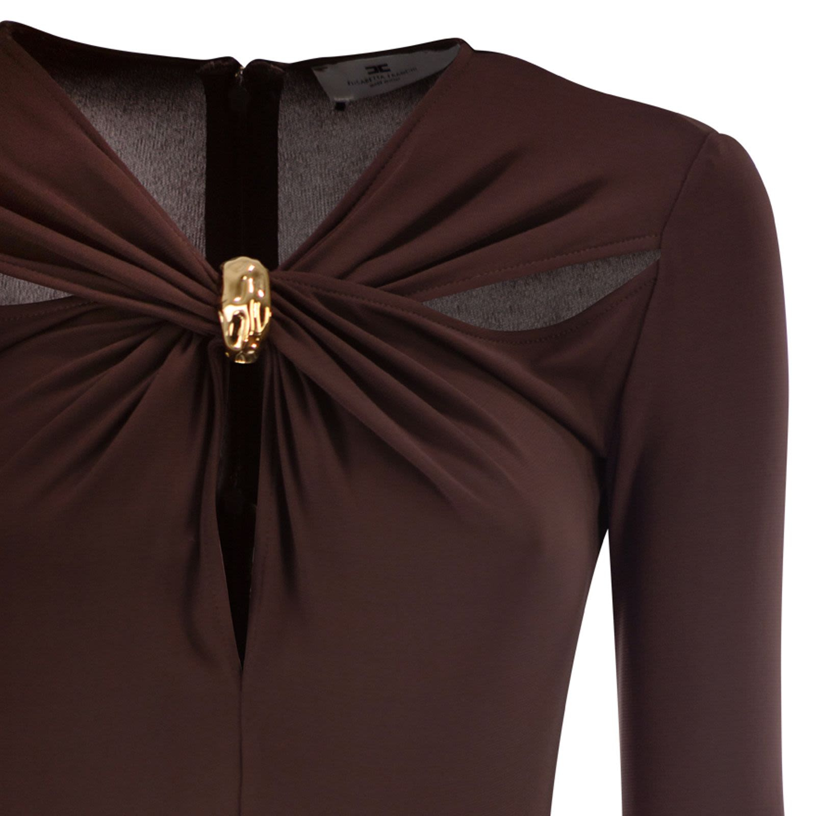 [ELISABETTA FRANCHI] Long sleeve dress SS26 AB88561E2 644