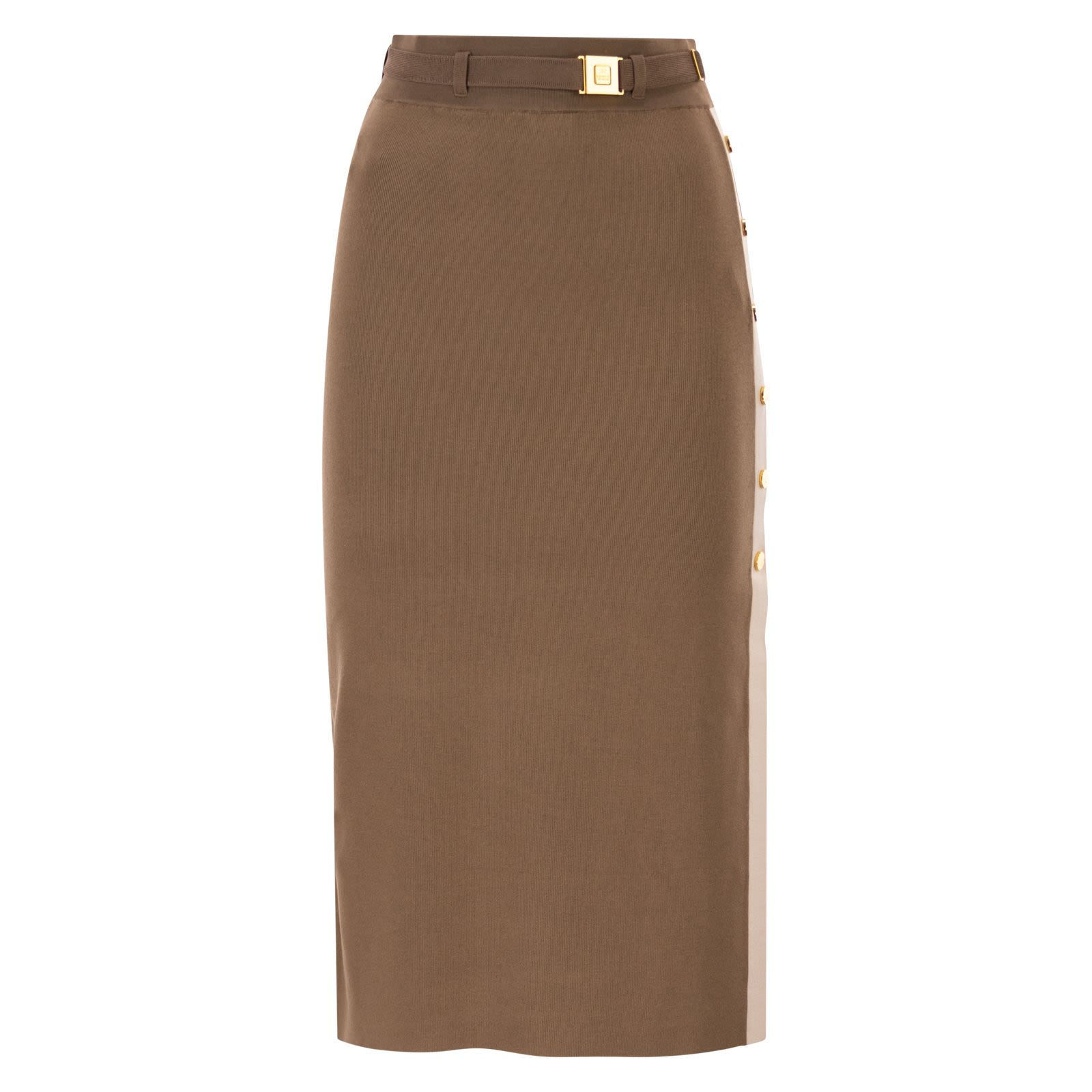 [ELISABETTA FRANCHI] Long skirt SS26 GK27S61E2 727