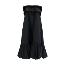 Sleeveless country Dress in technical canvas