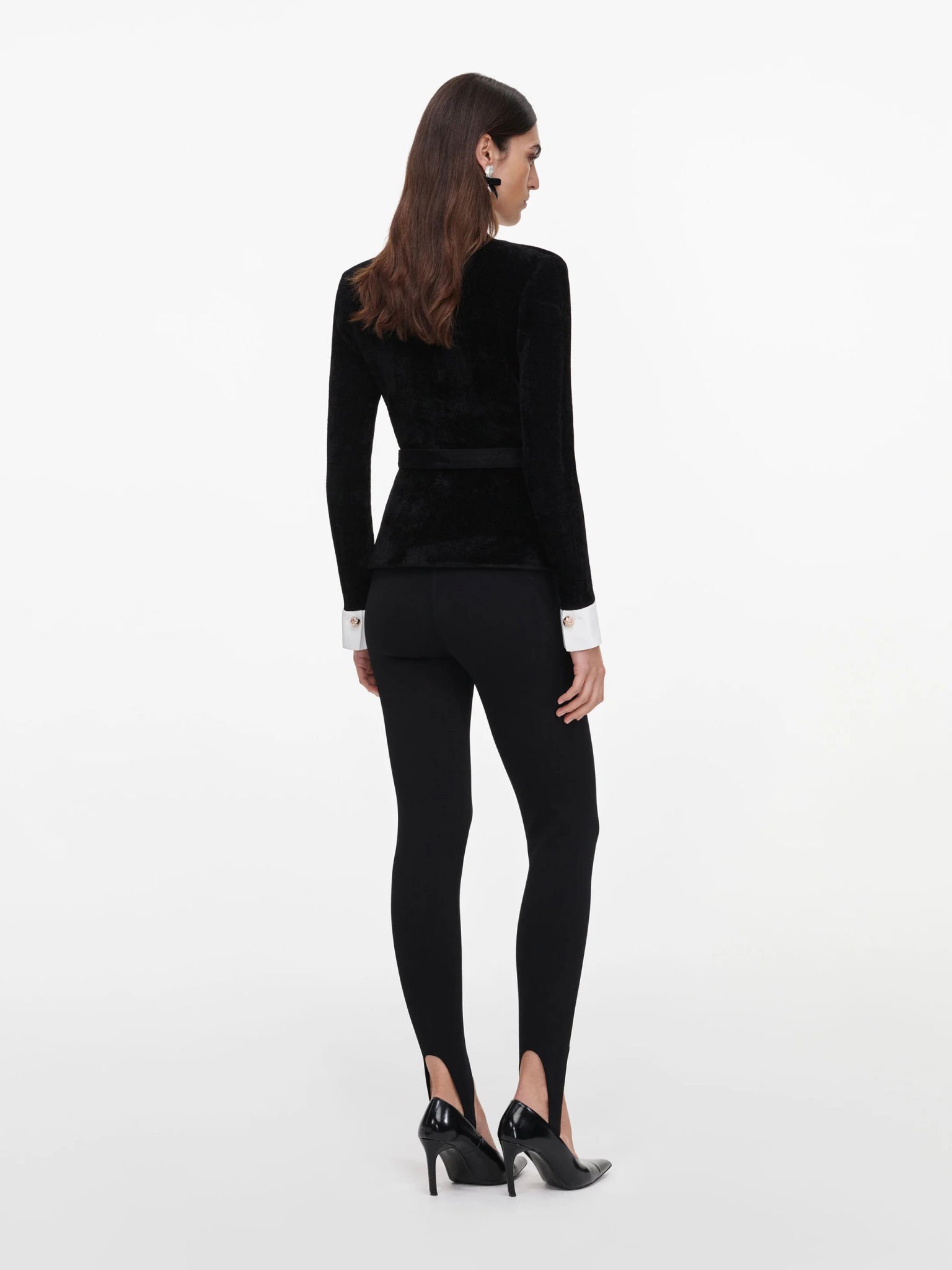 [SELF PORTRAIT] Blouse FW26 AW26099TABBLACK