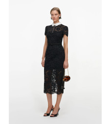 [SELF PORTRAIT] Short sleeve dress FW26 AW26019MABBLACK
