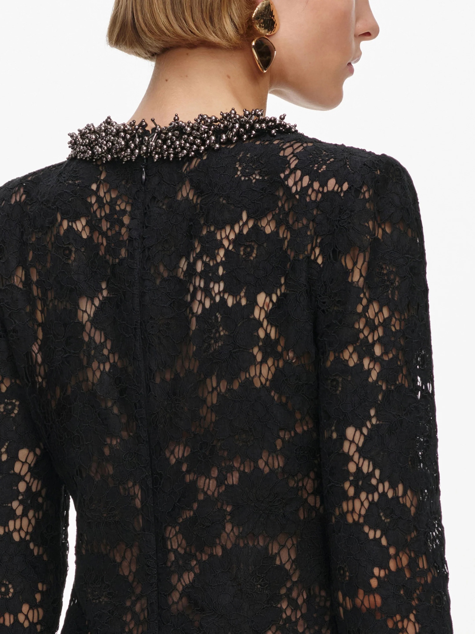 [SELF PORTRAIT] Long sleeve dress FW26 AW26045SBBLACK