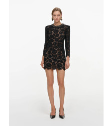 [SELF PORTRAIT] Long sleeve dress FW26 AW26045SBBLACK