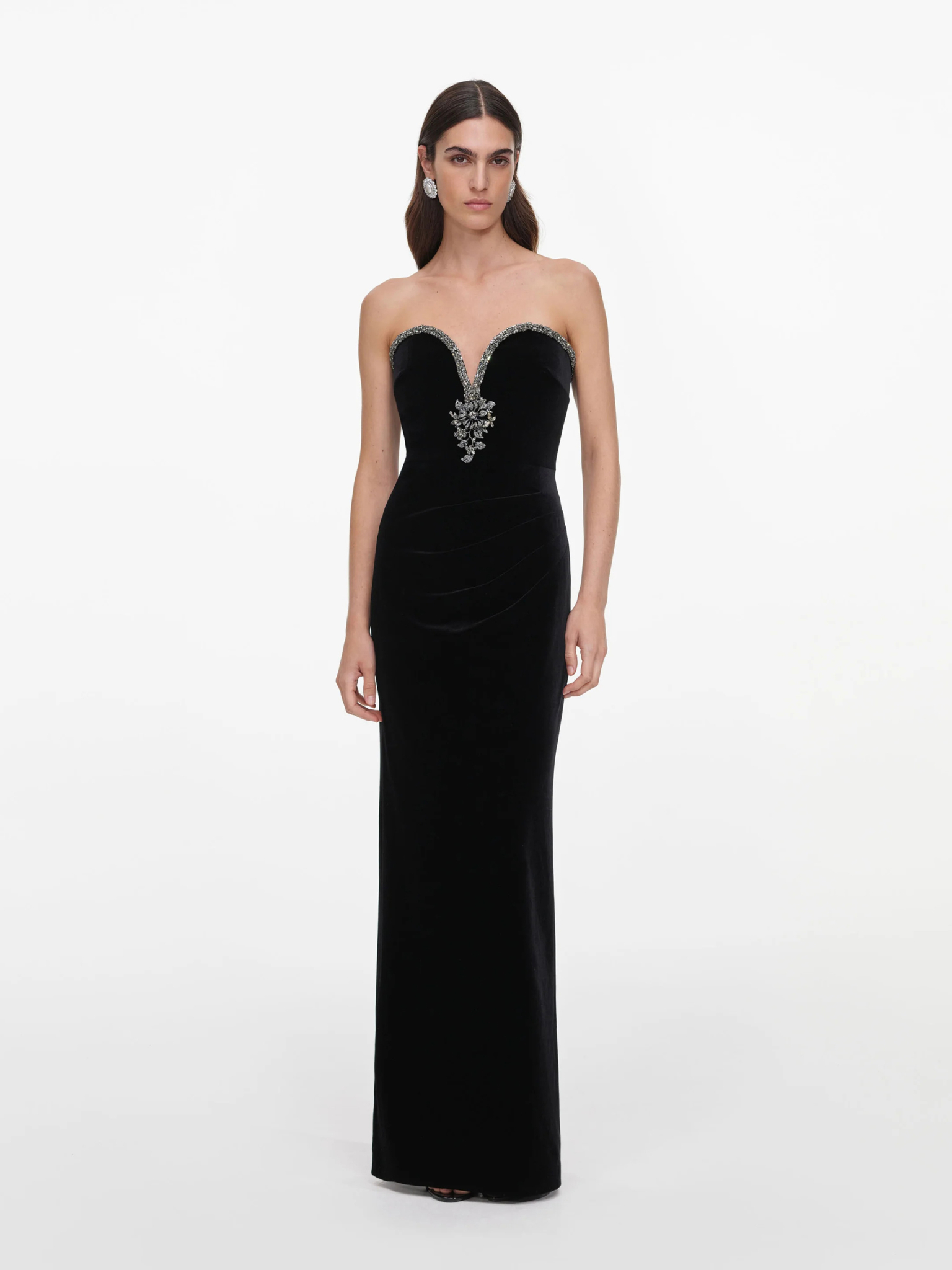 [SELF PORTRAIT] Sleeveless dress FW26 AW26161XBBLACK