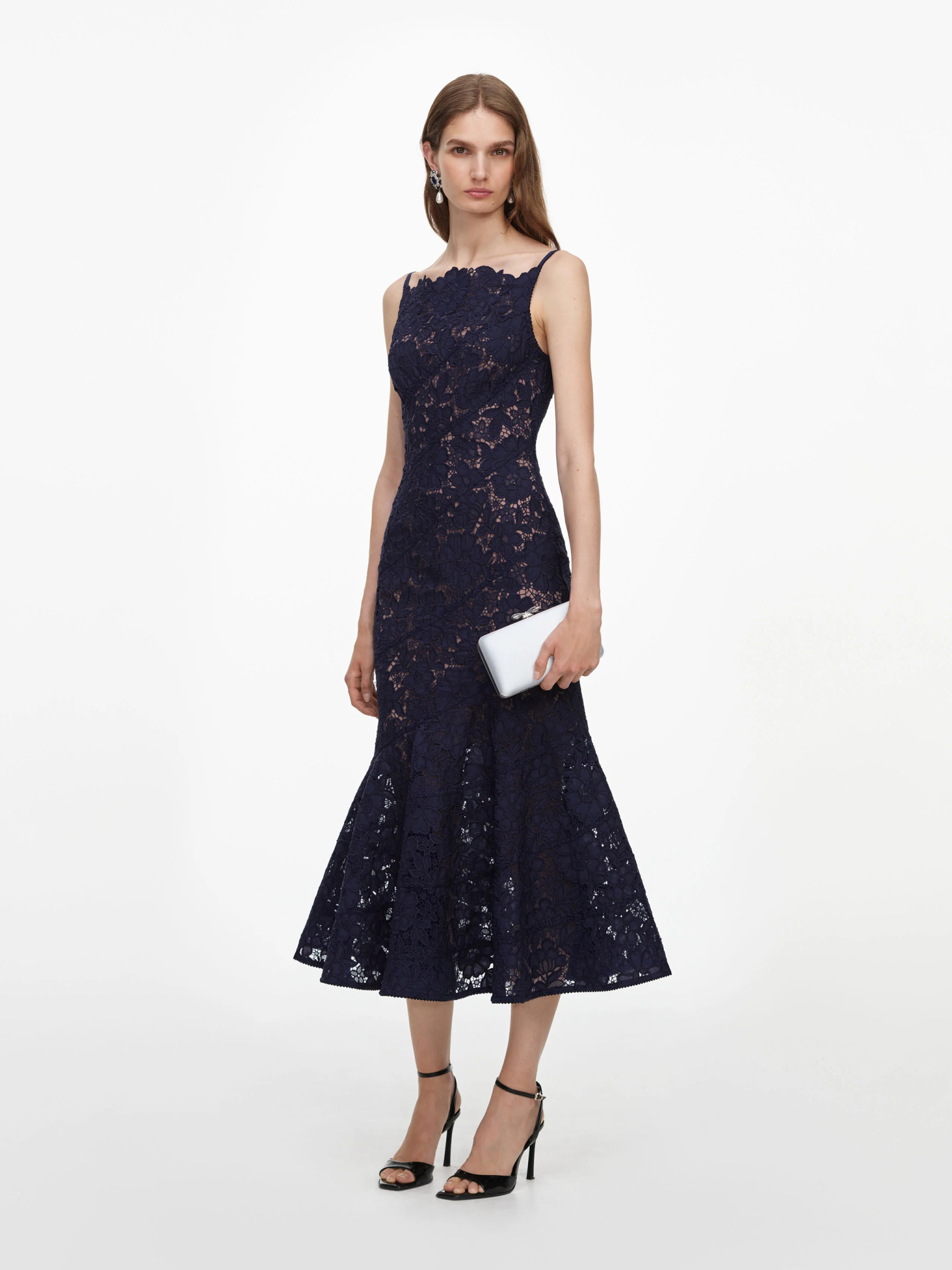 [SELF PORTRAIT] Sleeveless dress FW26 AW26043MNNAVY