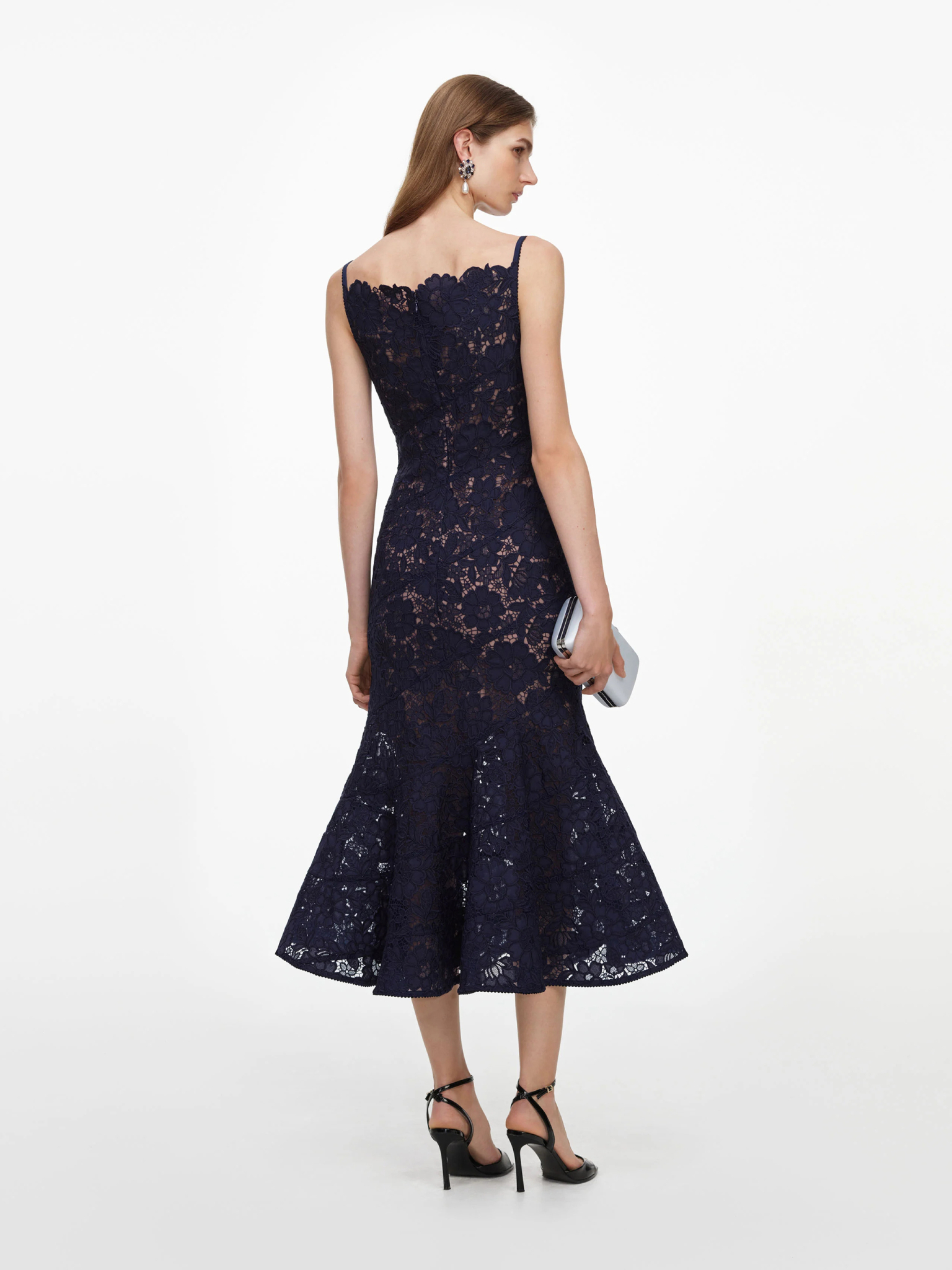 [SELF PORTRAIT] Sleeveless dress FW26 AW26043MNNAVY