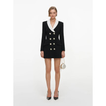 [SELF PORTRAIT] Long sleeve dress FW26 AW26054SBBLACK