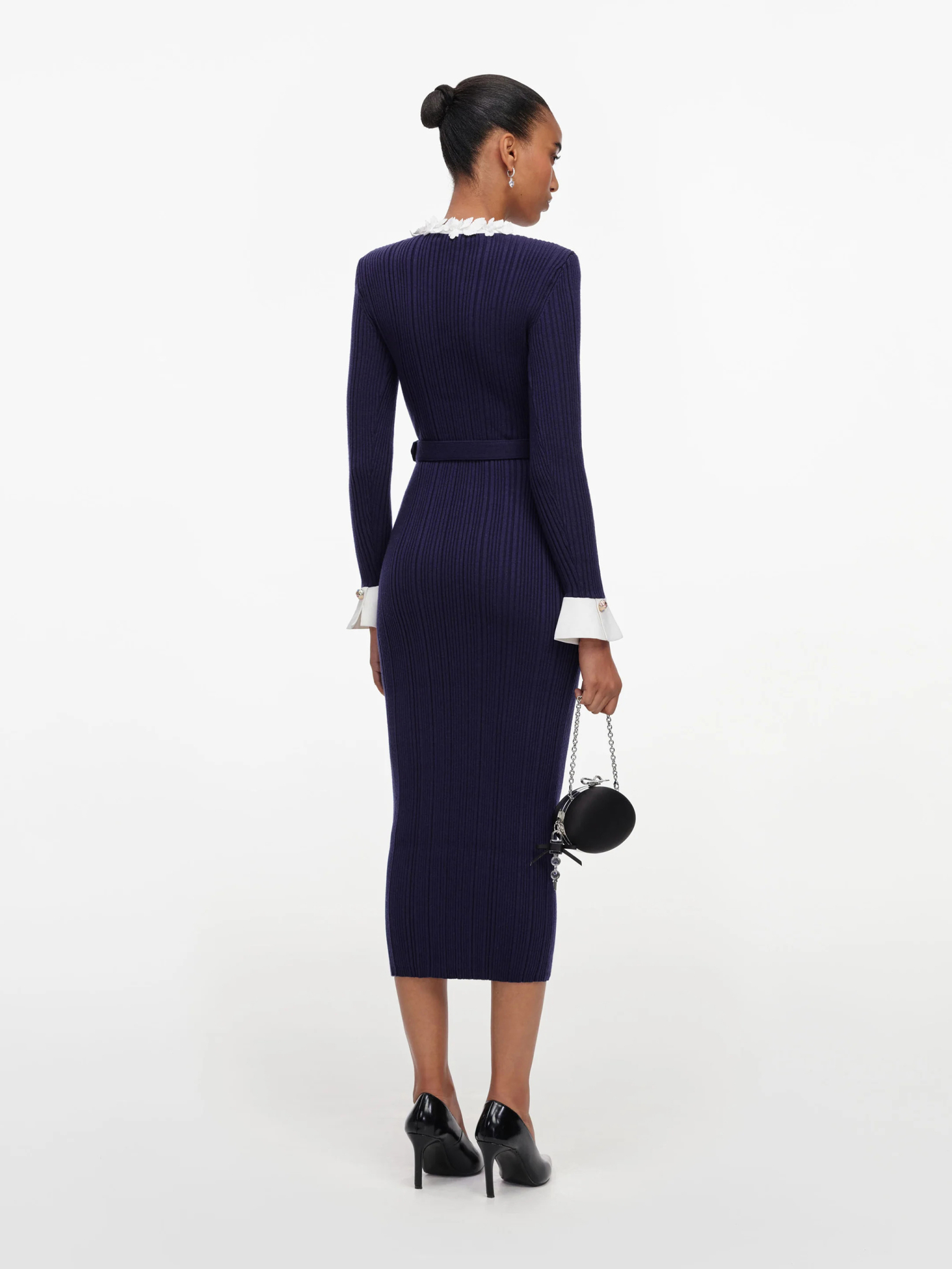 [SELF PORTRAIT] Long sleeve dress FW26 AW26101MNNAVY