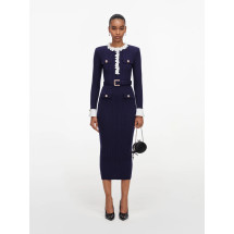 [SELF PORTRAIT] Long sleeve dress FW26 AW26101MNNAVY